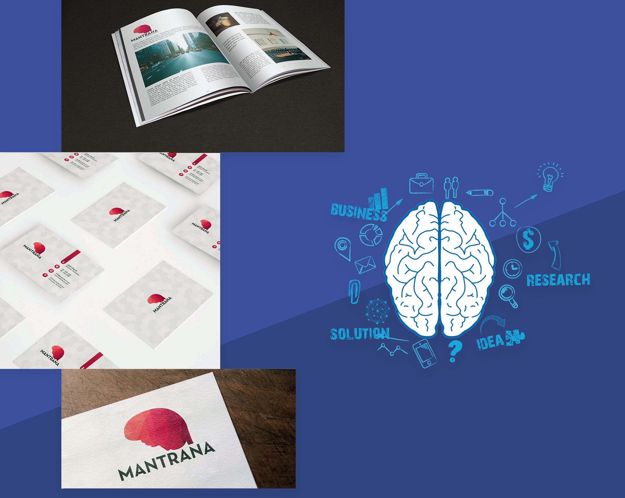 Letterhead with business cards