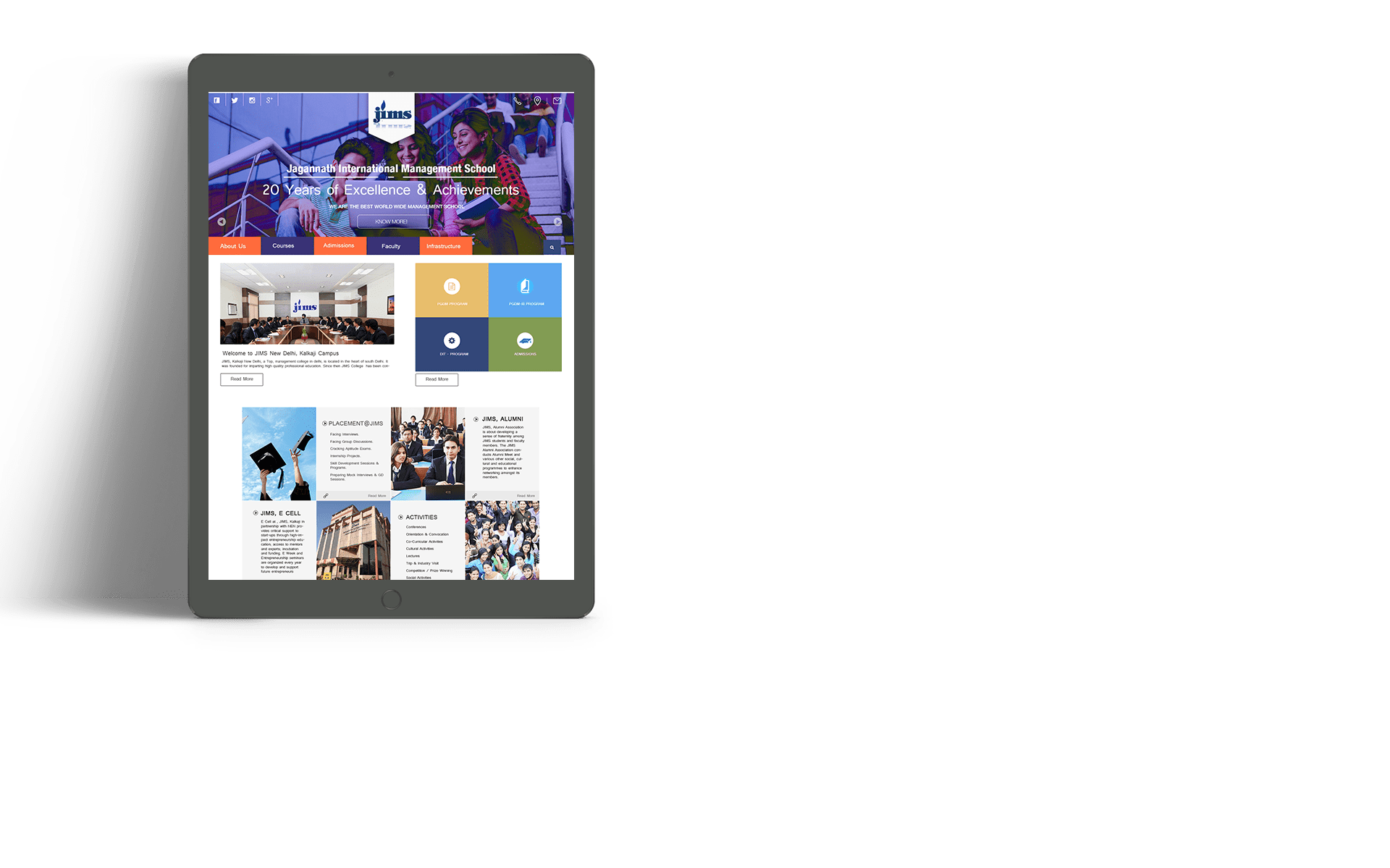 Ipad website preview
