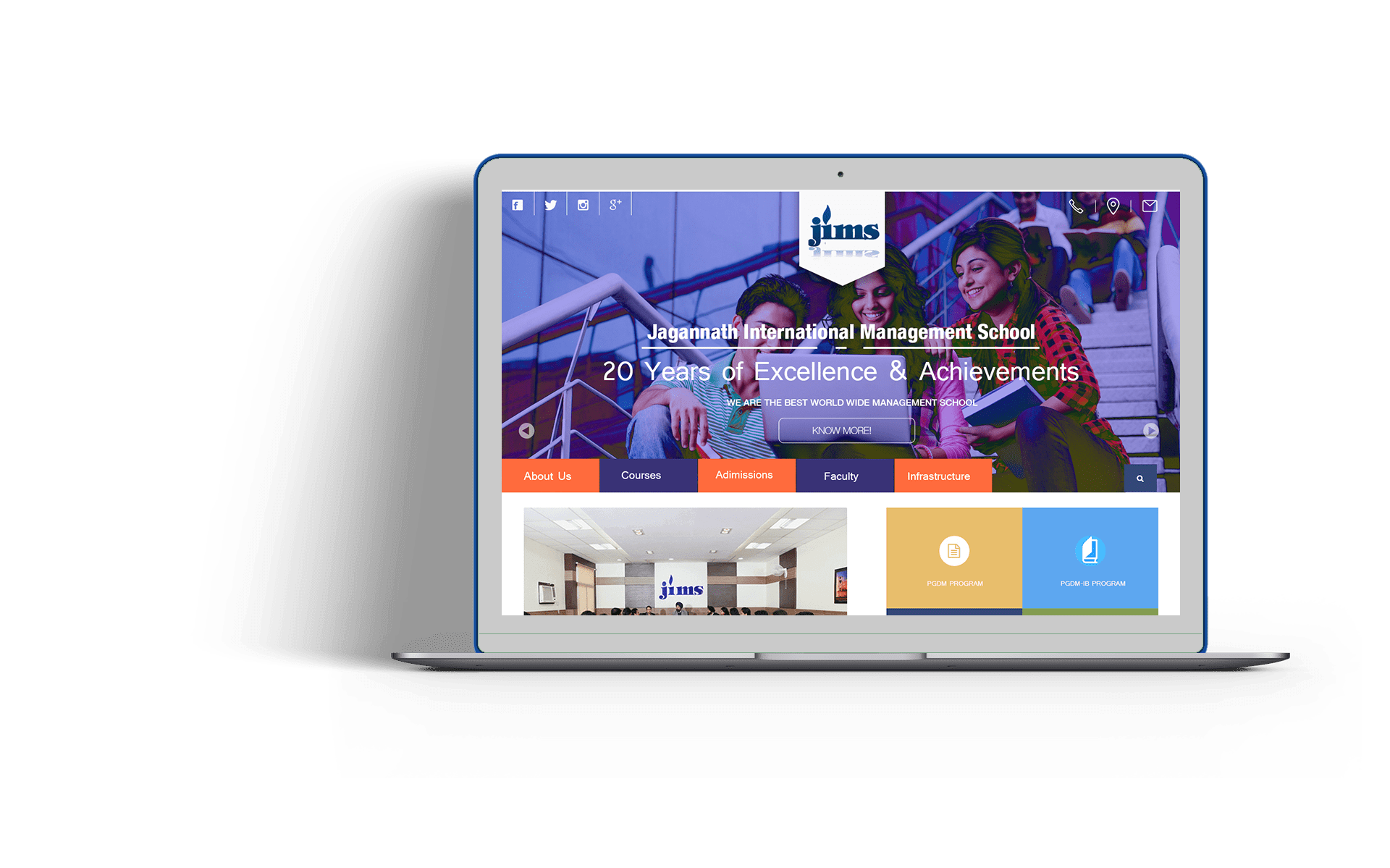 Macbook website preview