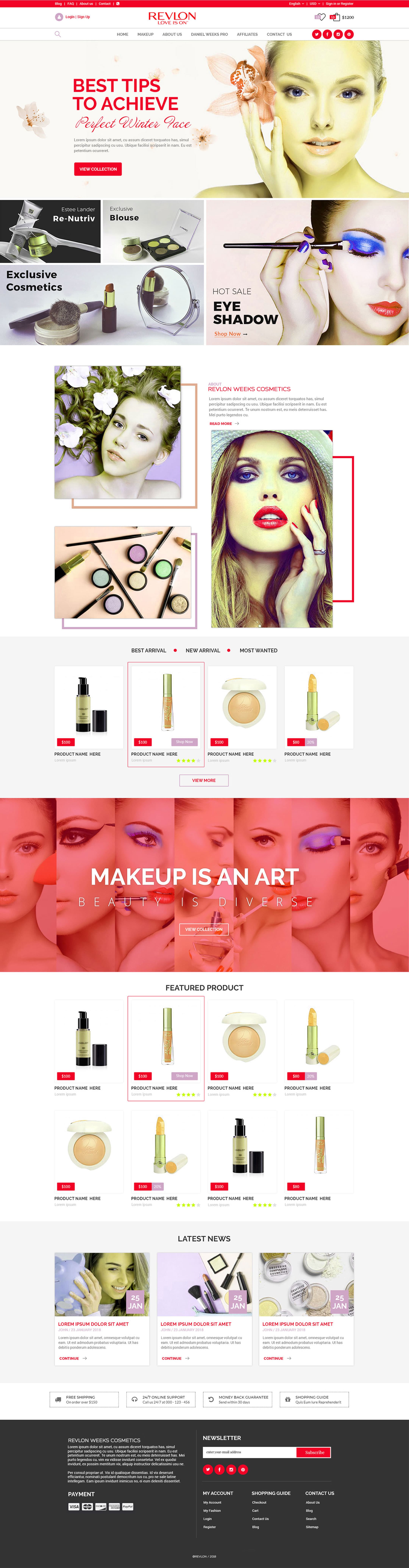 Home page preview